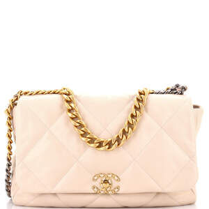 Chanel Maxi 19 Flap Bag Quilted Leather